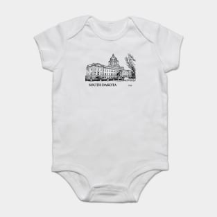 South Dakota State USA Baby Bodysuit